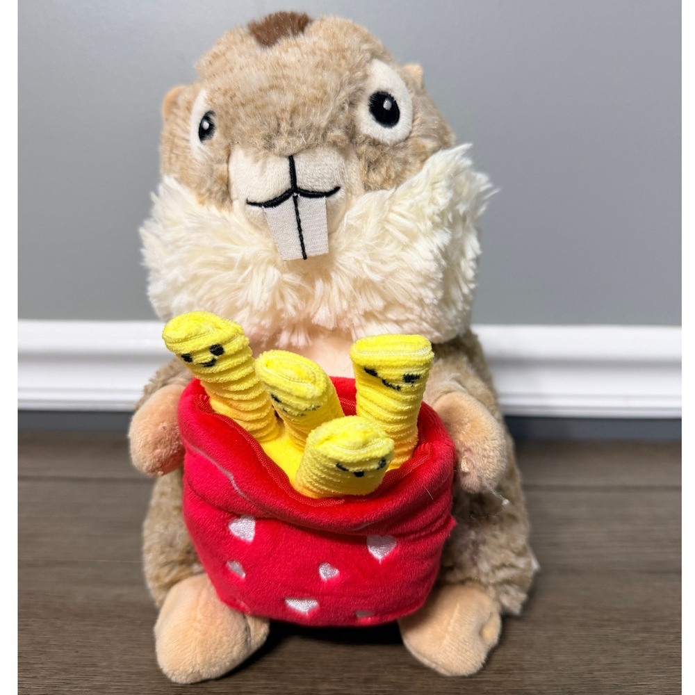 Walmart Chipmunk‎ Plush Stuffed Animal Holding French Fries